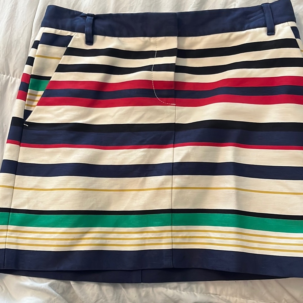 Striped mini skirt